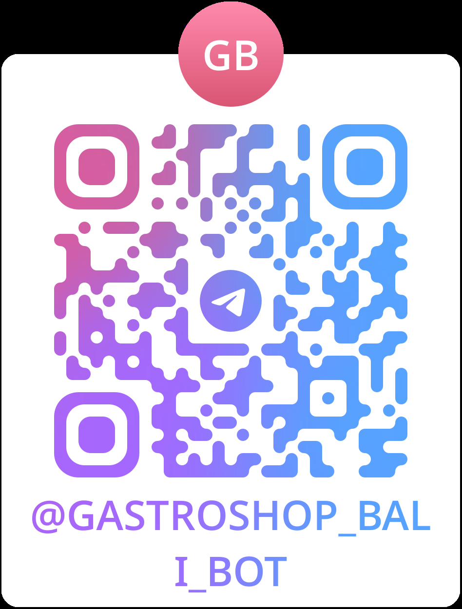 GastroShop Bali Telegram bot QR code